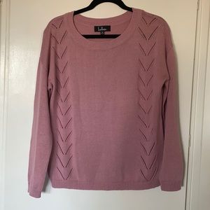 Lulus Mauve Pink Knit Sweater